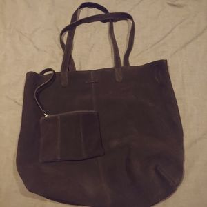 Suede Tote